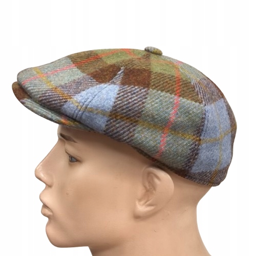 Rocky francouzský pánský vlněný zimní kabát na podzim s kostkovaným knoflíkem