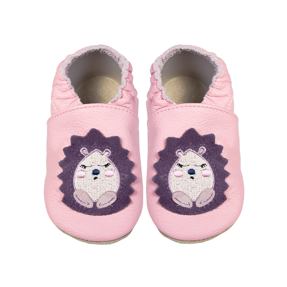 

Babice paputki Soft kapcie jeżyk róż 0-6m S