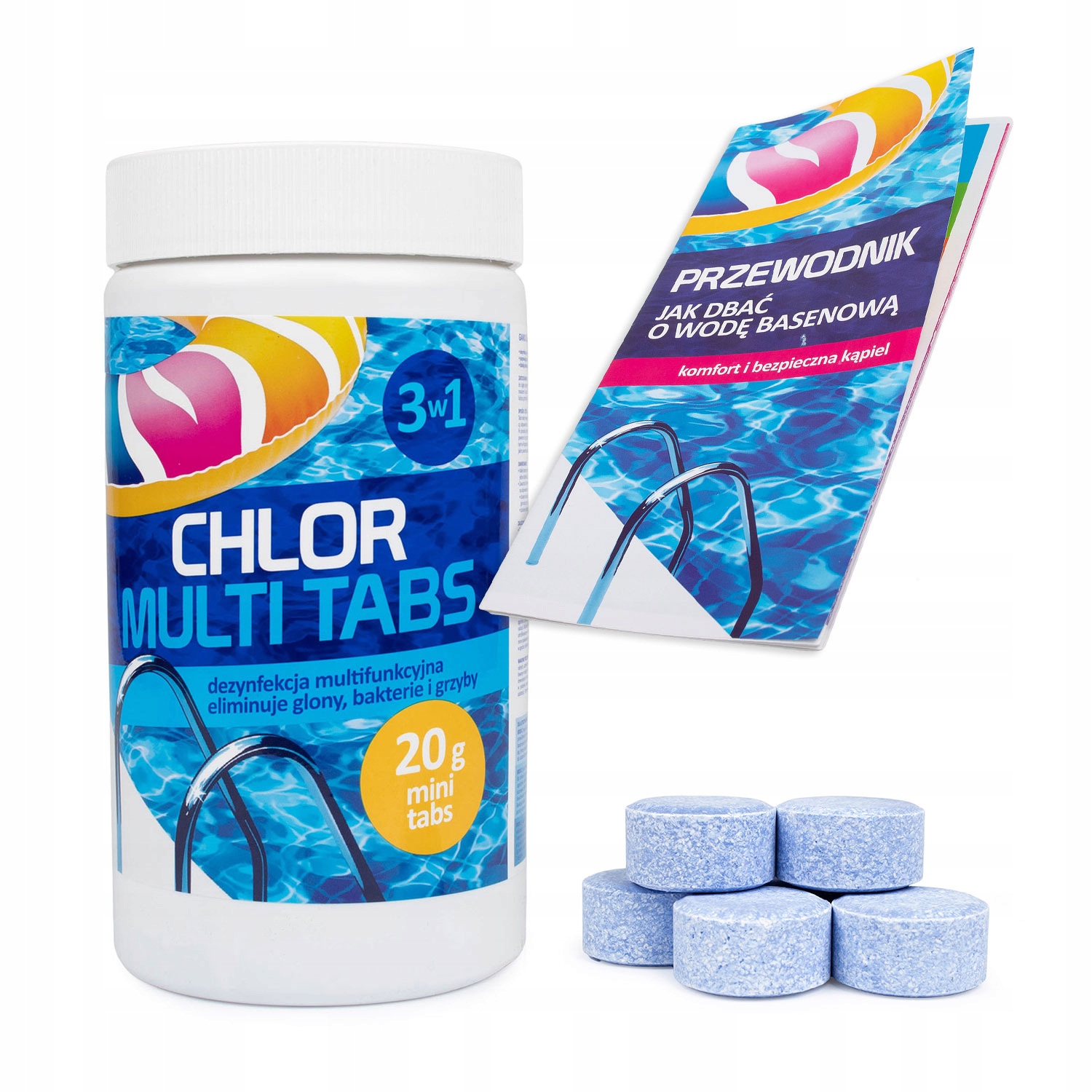 CHLOR MULTI TABLETKI DO BASENU CHEMIA BASENOWA 3W1