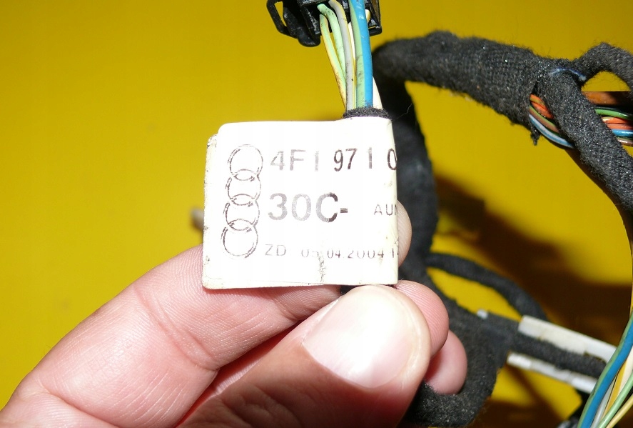 bundle wiring electrical door right front AUDI A6 C6 04-08 EUROPA