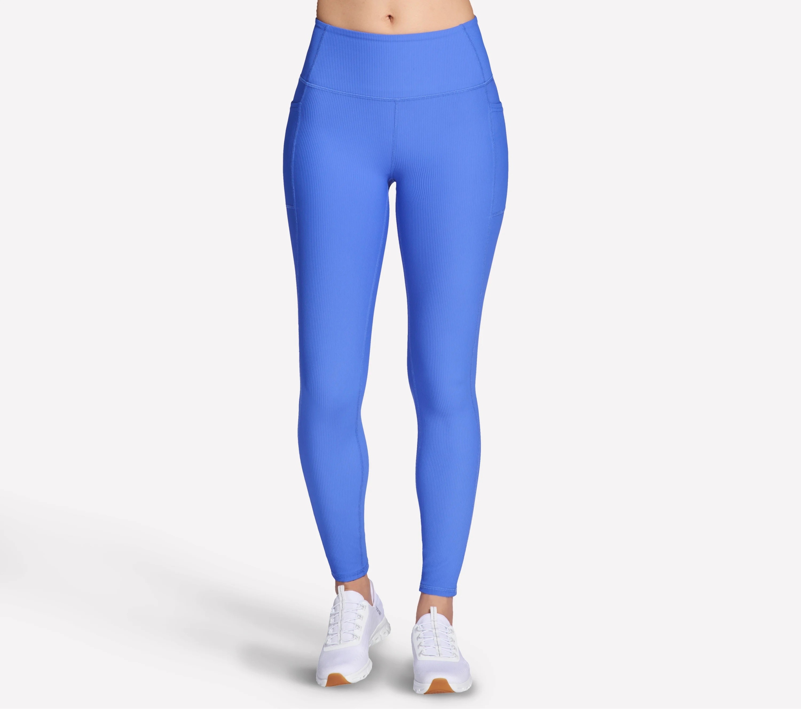 Dámské legíny Skechers Go Flex Rib Fl Hw Legging modré LG2 Sblr