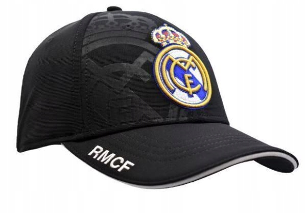 Oficjalna Czapka z Daszkiem Real Madryt Czarna Herb 56-61cm
