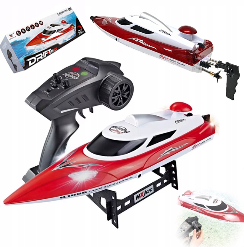 Моторная лодка RC лодка пульт дистанционного управления лодка HJ806 35 км/ч батарея база
