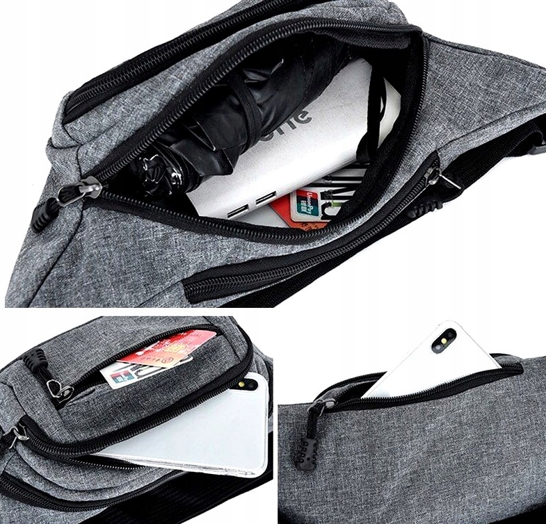 Nerka Unisex Pojemna Wodoodporna na pasku kieszeń Model Damska męska biodrówka saszetka sportowa na pas