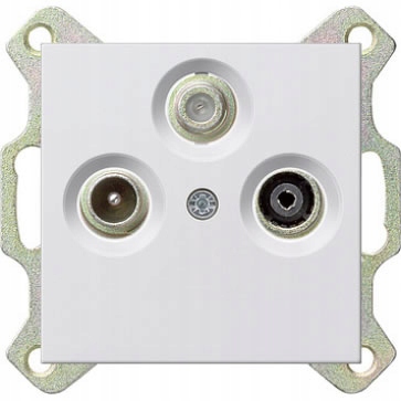 Gniazdo Rtv-sat matowobiały Gira E2