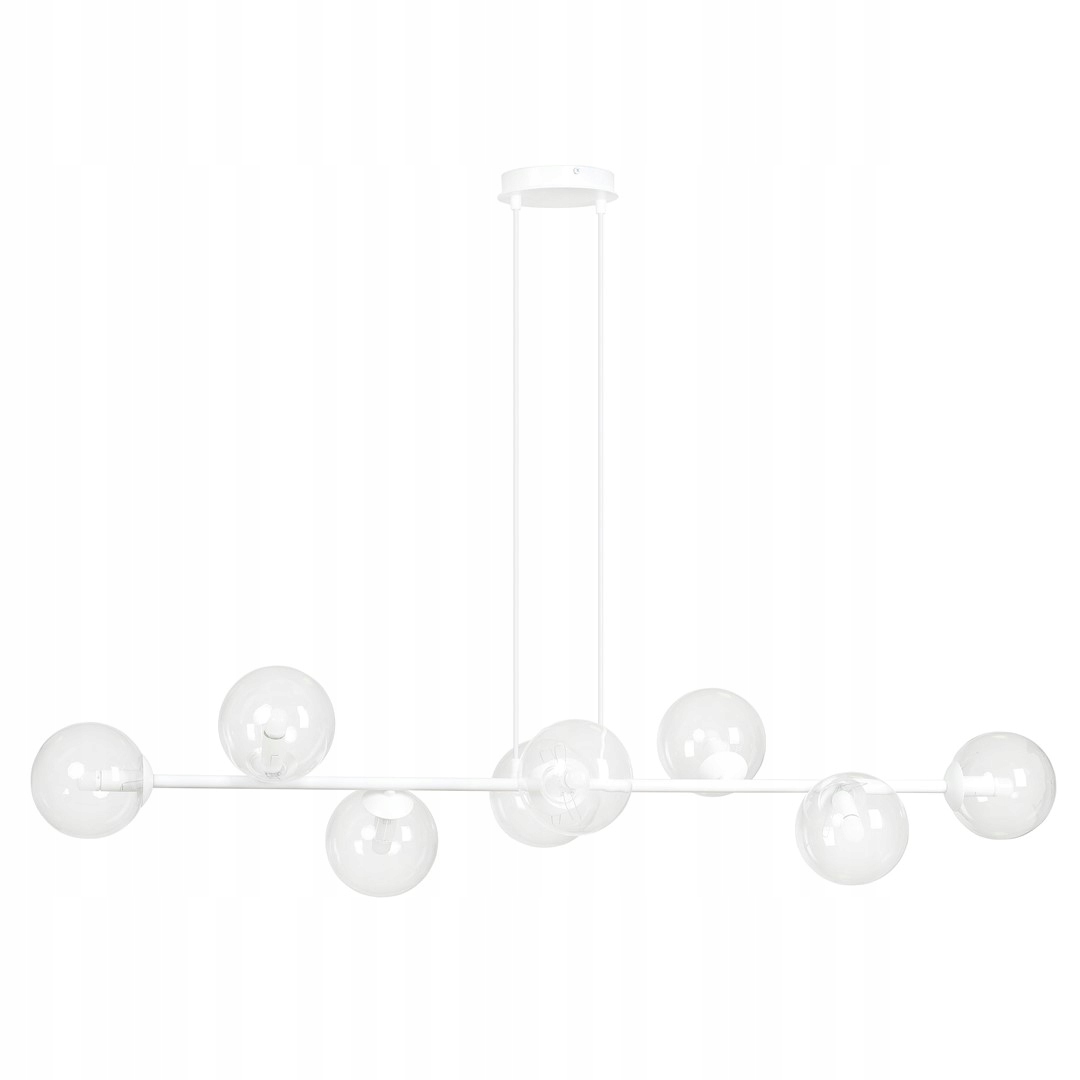 Závesná lampa Rossi 8 Wh Transparent moderná biela