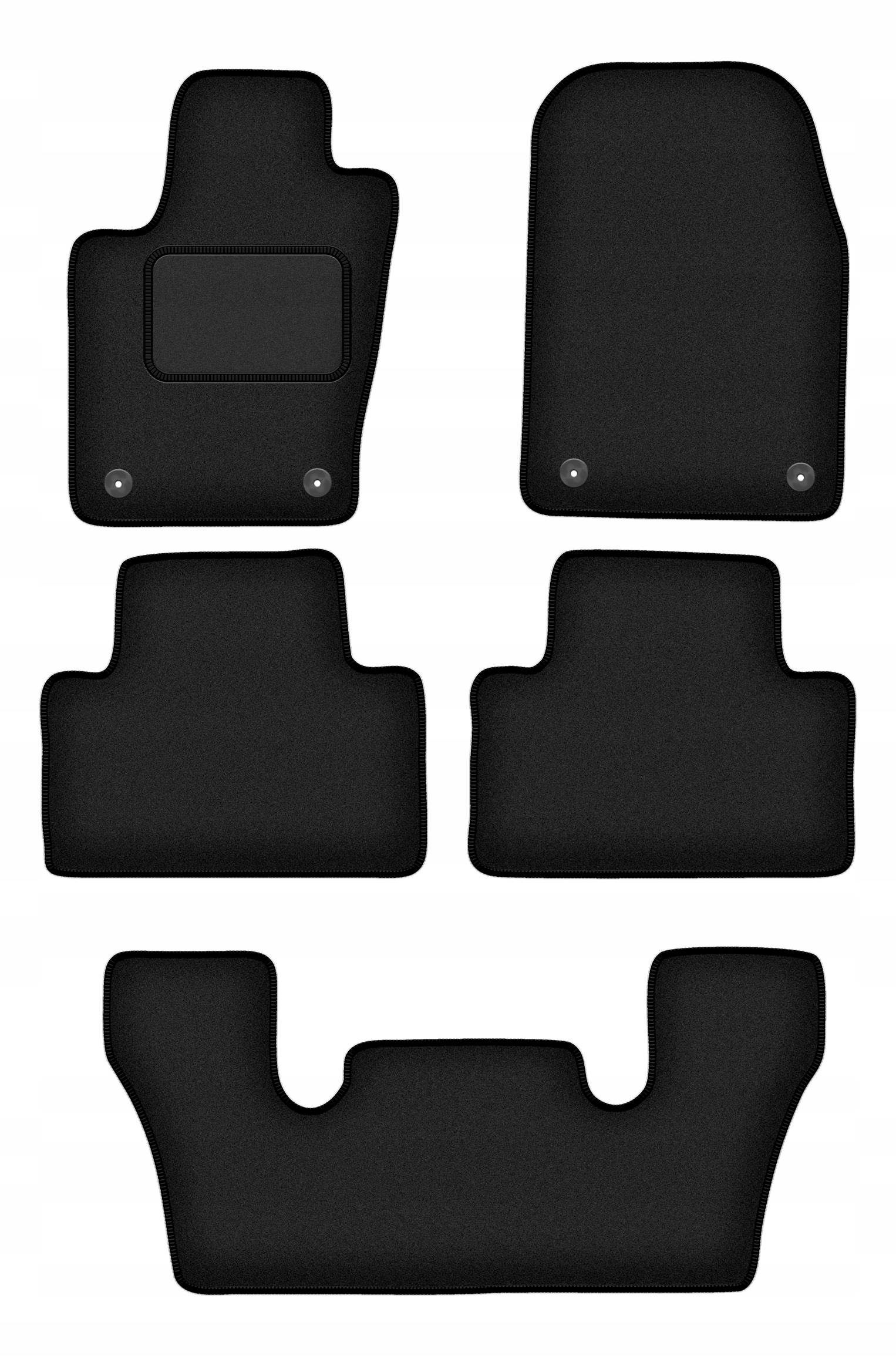 Dywaniki samochodowe welurowe do: Dodge Durango III 6-osobowy (2010-2020)