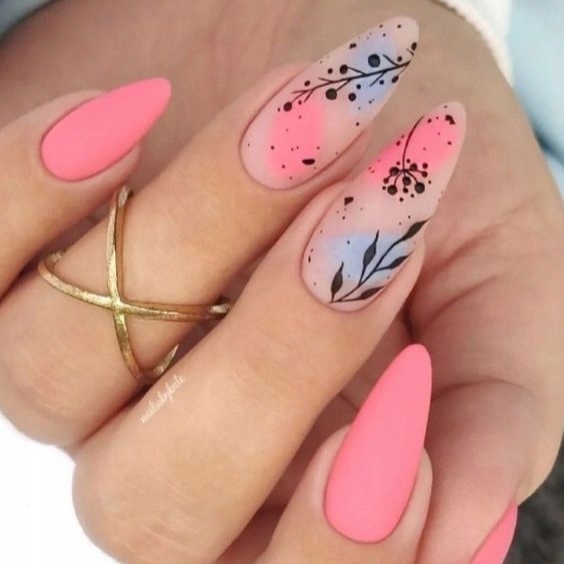 OZDOBA NAKLEJKI DO PAZNOKCI SAMOPRZYLEPNE CIENKIE LIŚCIE F564 Rodzaj Naklejki