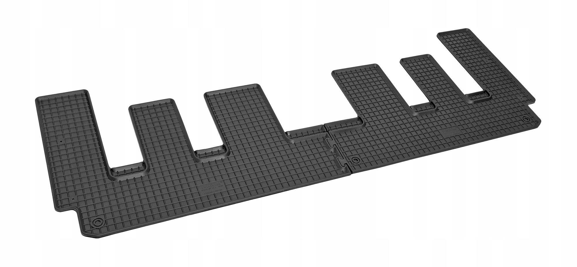 Zestaw dywaników do FORD Tourneo Custom od 2018 Automat | 8/9 miejsca Kolor czarny