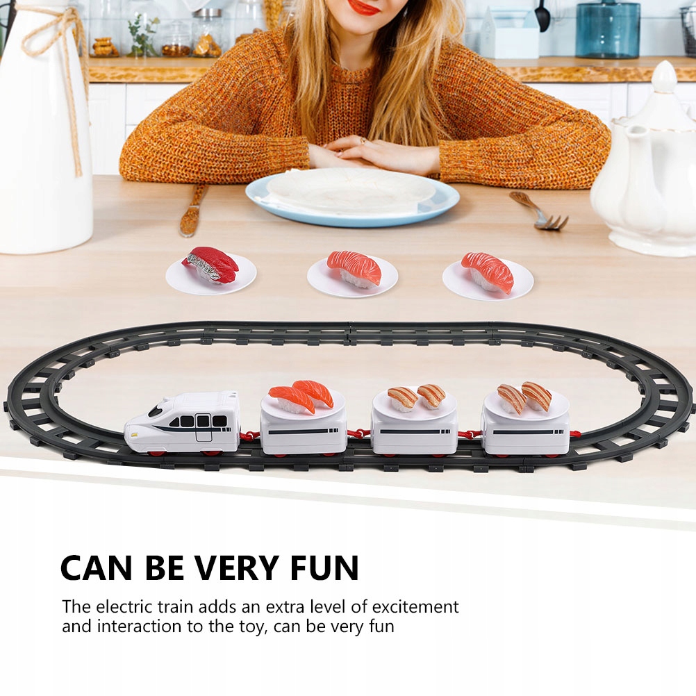 1 SET CREATIVE ROTATION SUSHI TRAINS TOYS Wiek dziecka 18 lat +