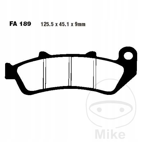 Brzdové doštičky predné zadné Ebc FA189HH
