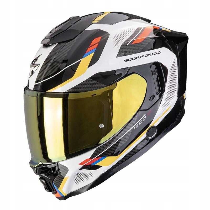 Prilba Scorpion EXO-1500 Air Sleek White/blue/yellow modrá žltá Darčeky