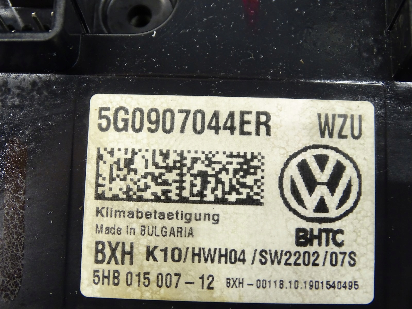 PANEL klími klimatizaci VW PASSAT B8 5G0907044ER