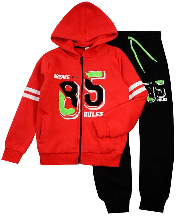 

Dres Ciepły Spodnie Bluza Czerwona 146 J29B