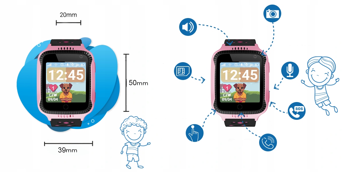 SMARTWATCH CALMEAN GO DLA DZIECI +GRATIS Model inny