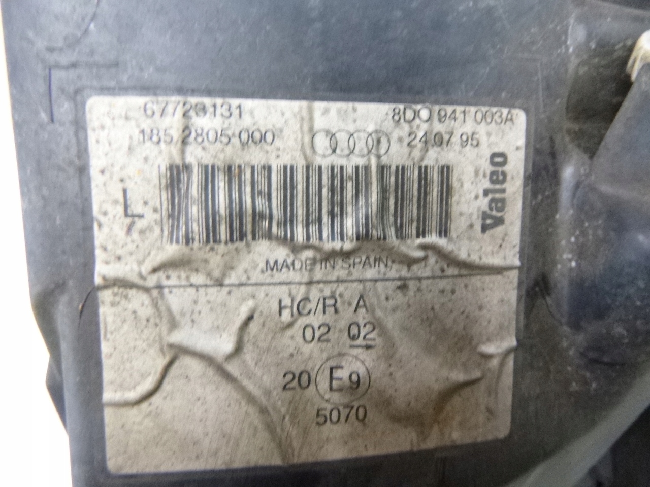 light front Audi A4 1994 –1998 VALEO