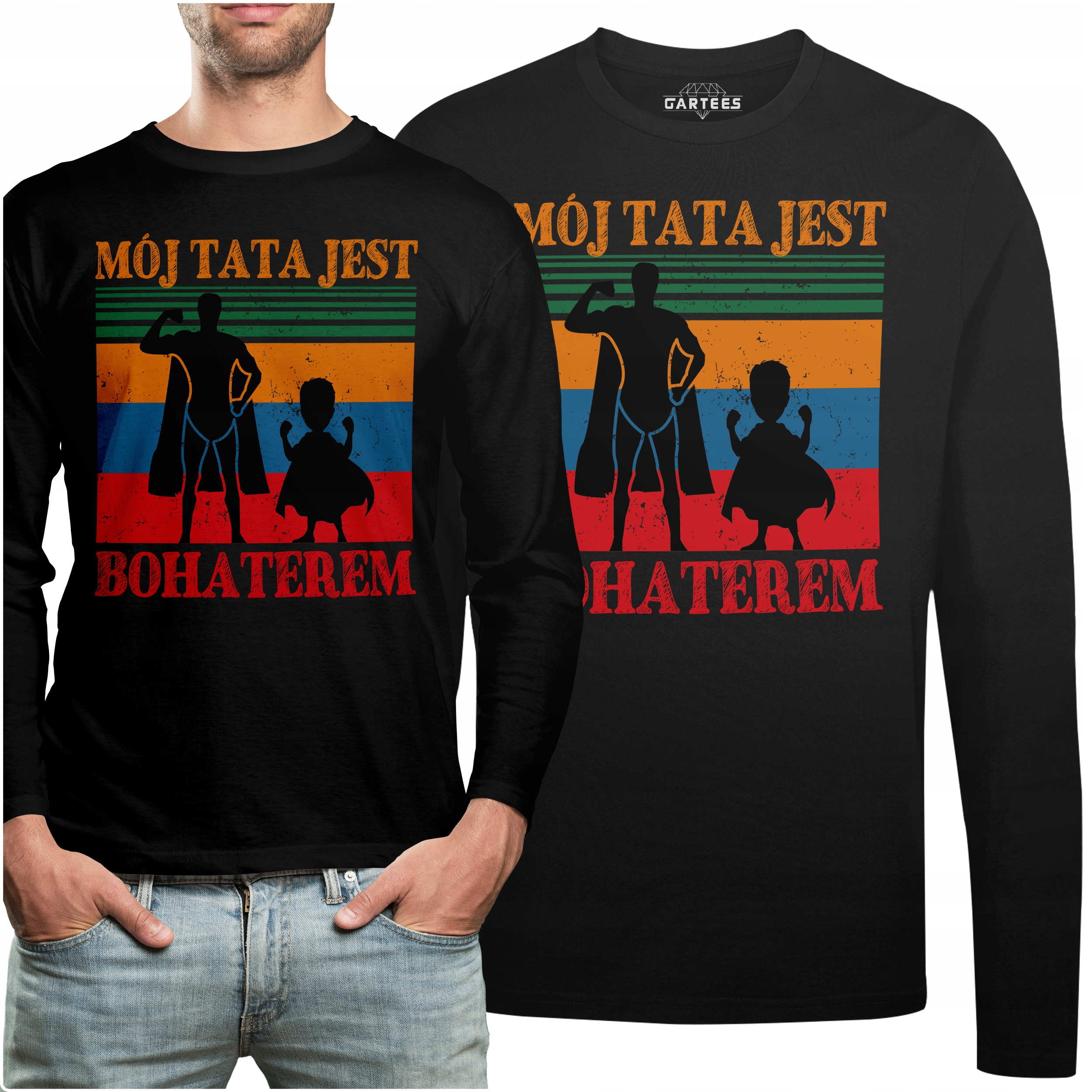 

Koszulka Long Prezent Mój Tata Jest Moim Bohaterem