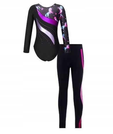 Strój Akrobatyka R 158 Do Gimnastyki Tańca Komplet Body 1726