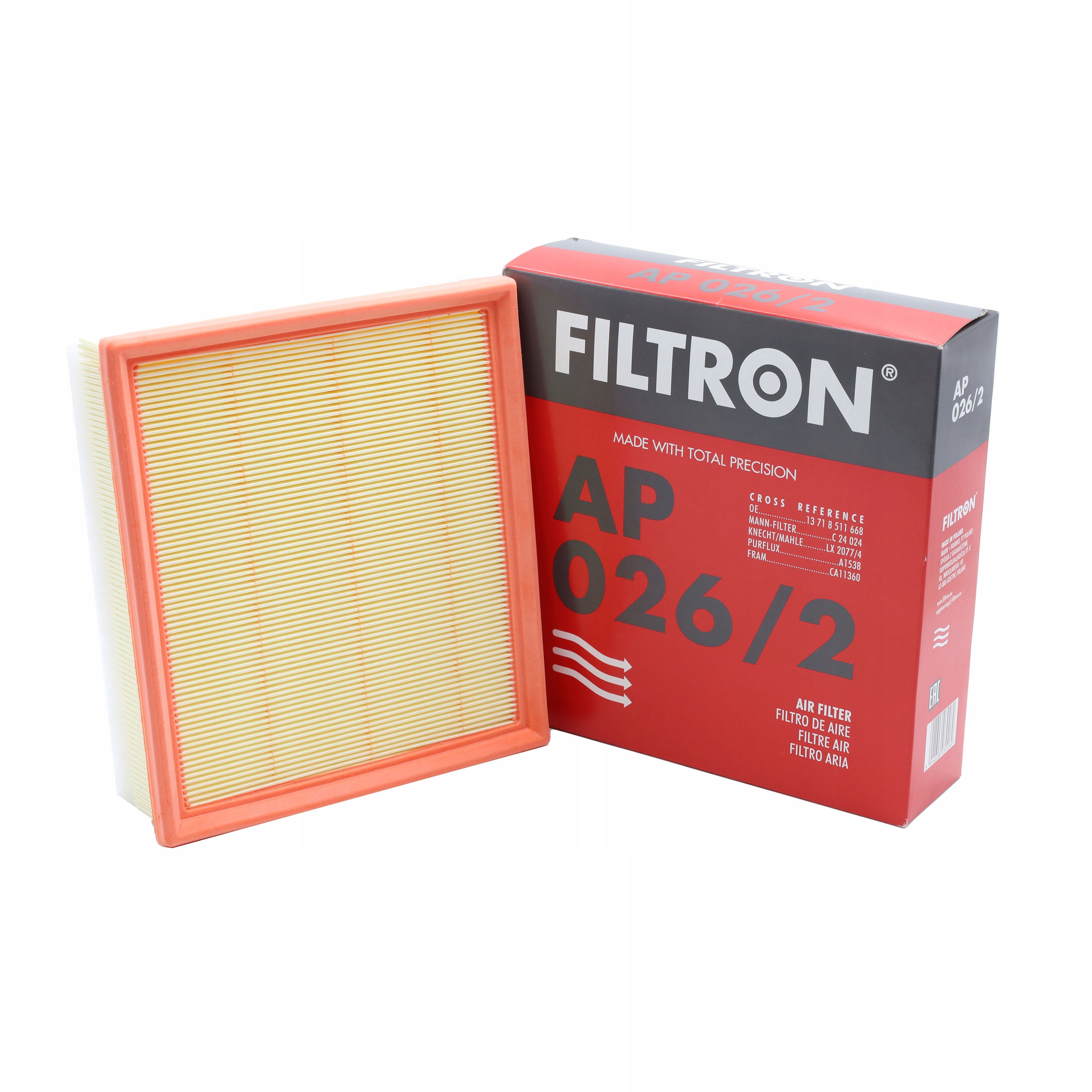 

Filtr Powietrza Filtron AP026/2