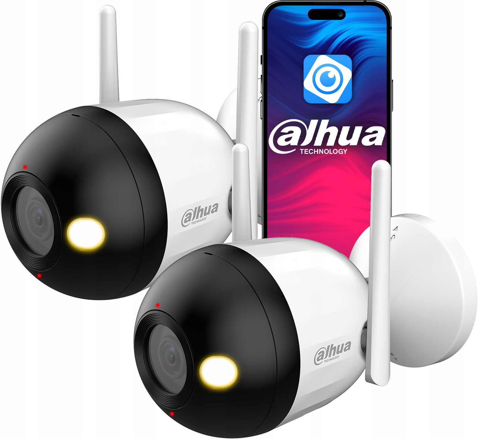 WiFi kamera Dahua Sada 2 kusov 4MPx 2K+ F4C-PV Smart Dual Light Audio