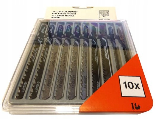 

Nożyki do Wyrzynarki Brzeszczoty 10 szt. Zestaw