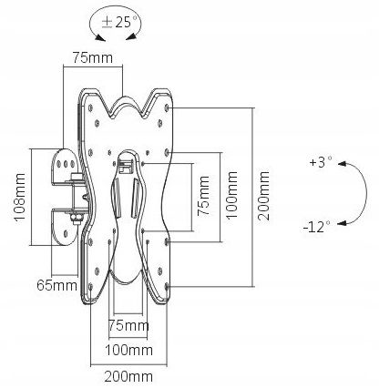 Uchwyt TV LCD / OLED KMA20-220 23''- 42'' Signal Marka Signal
