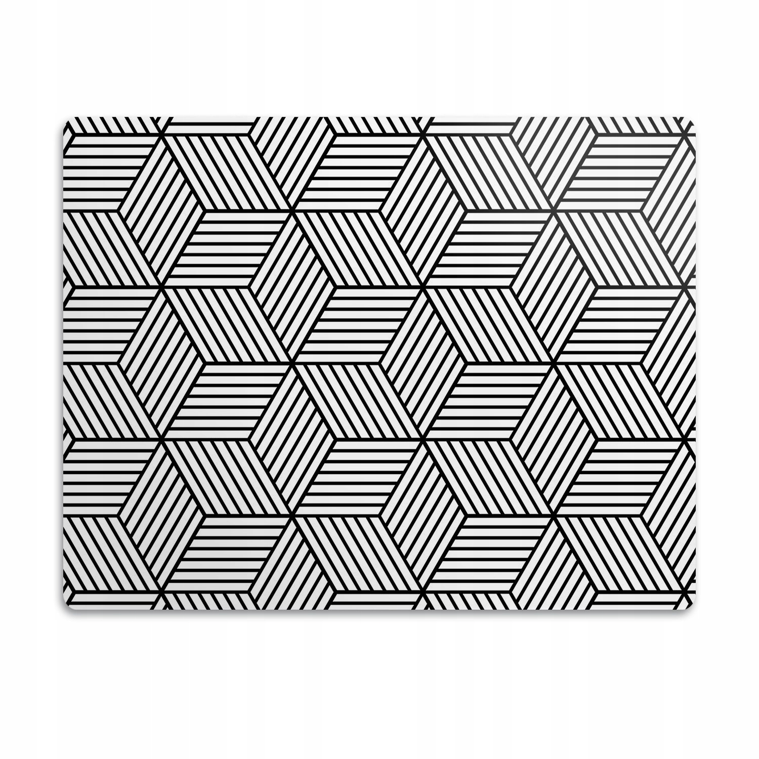 Levně Pod misku podložka pro psa Geometrické kostky 90x60cm
