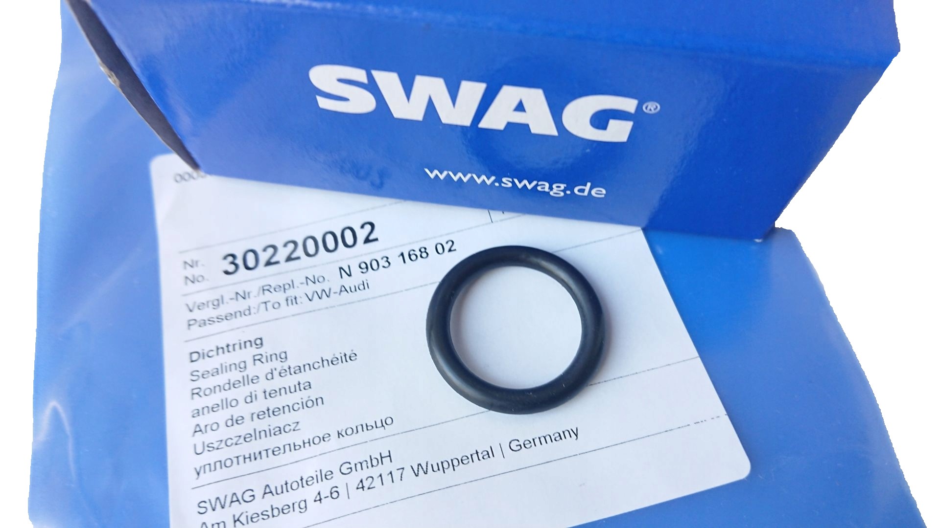 SWAG 30 22 0002 уплотнение, фланец линии охлаждающей жидкости