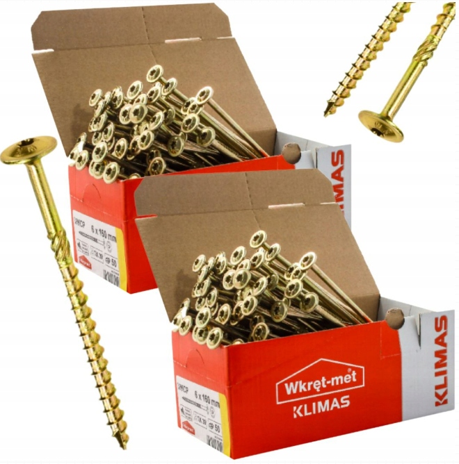 Multipack 2x Konstrukční šrouby na dřevo s podložkovou hlavou Wkcp 10x300 25ks