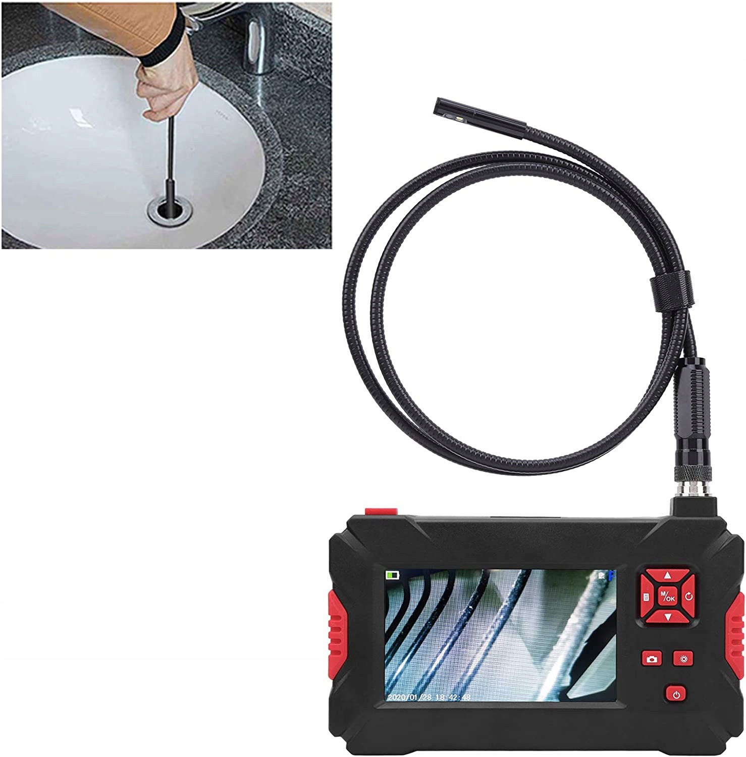 Ендоскоп, екран лкд кольору трубопроводу ендоскопа