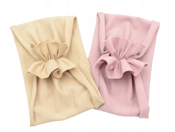 

Opaska Szeroka 2 szt turban brudny róż i beż 44-47