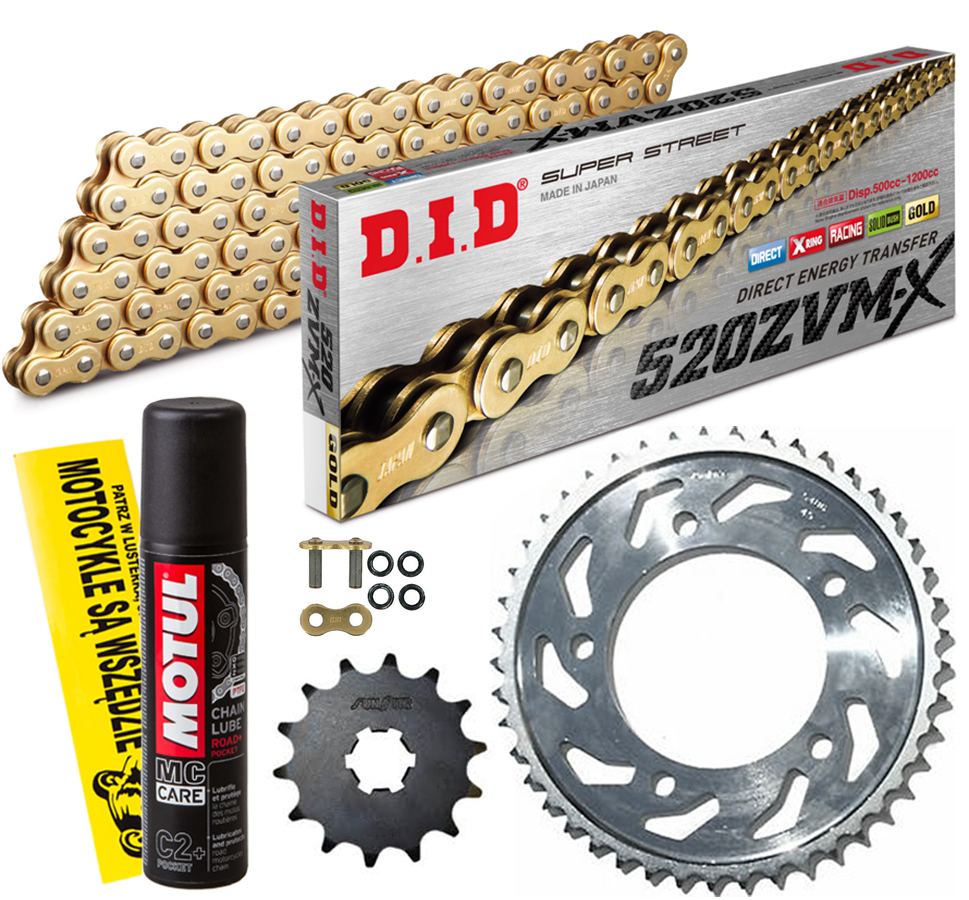 DID520ZVMXG&G-114 SUNF3D4-17 - ПРИВОДНИЙ КОМПЛЕКТ DID ZVMX HONDA NC 750 X 2014-2020
