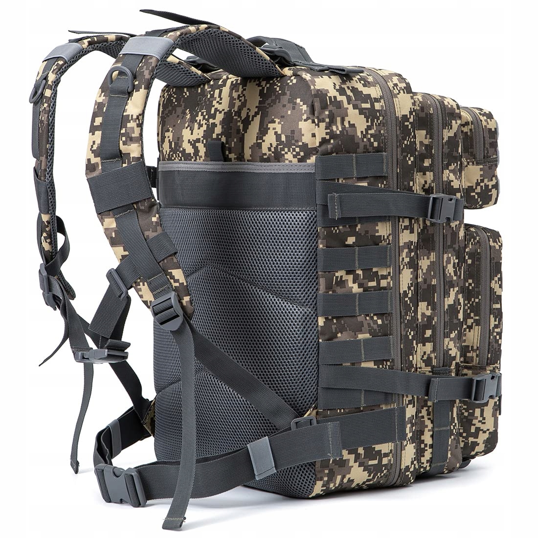QT&QY Plecak Taktyczny 45L Wojskowy Męski Molle Na Wędrówki i Trekking — miniatura 3