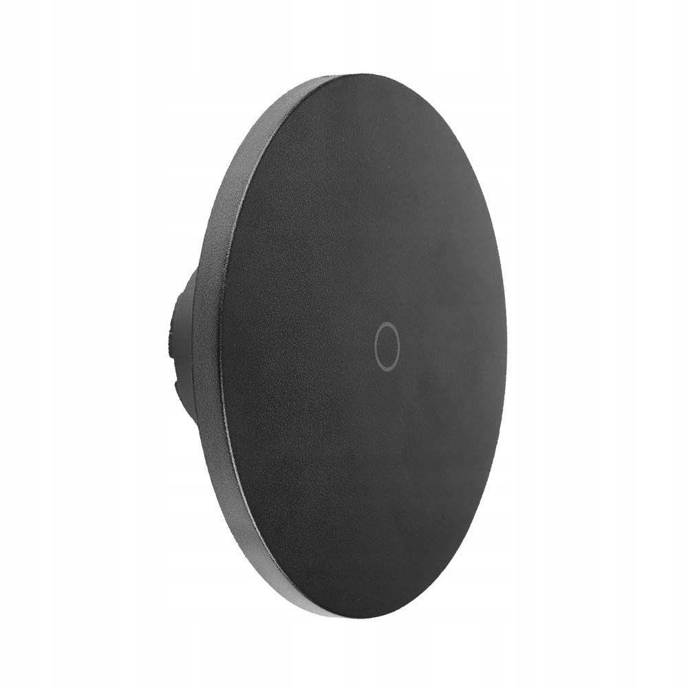 V-tac Nástěnné svítidlo 12W kulatý černé VT-83012 3000K-6400K
