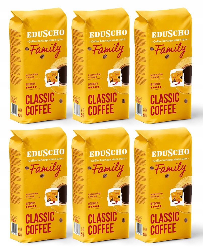 Kawa ziarnista Eduscho Family Classic Coffee Robusta Etiopia 6 kg