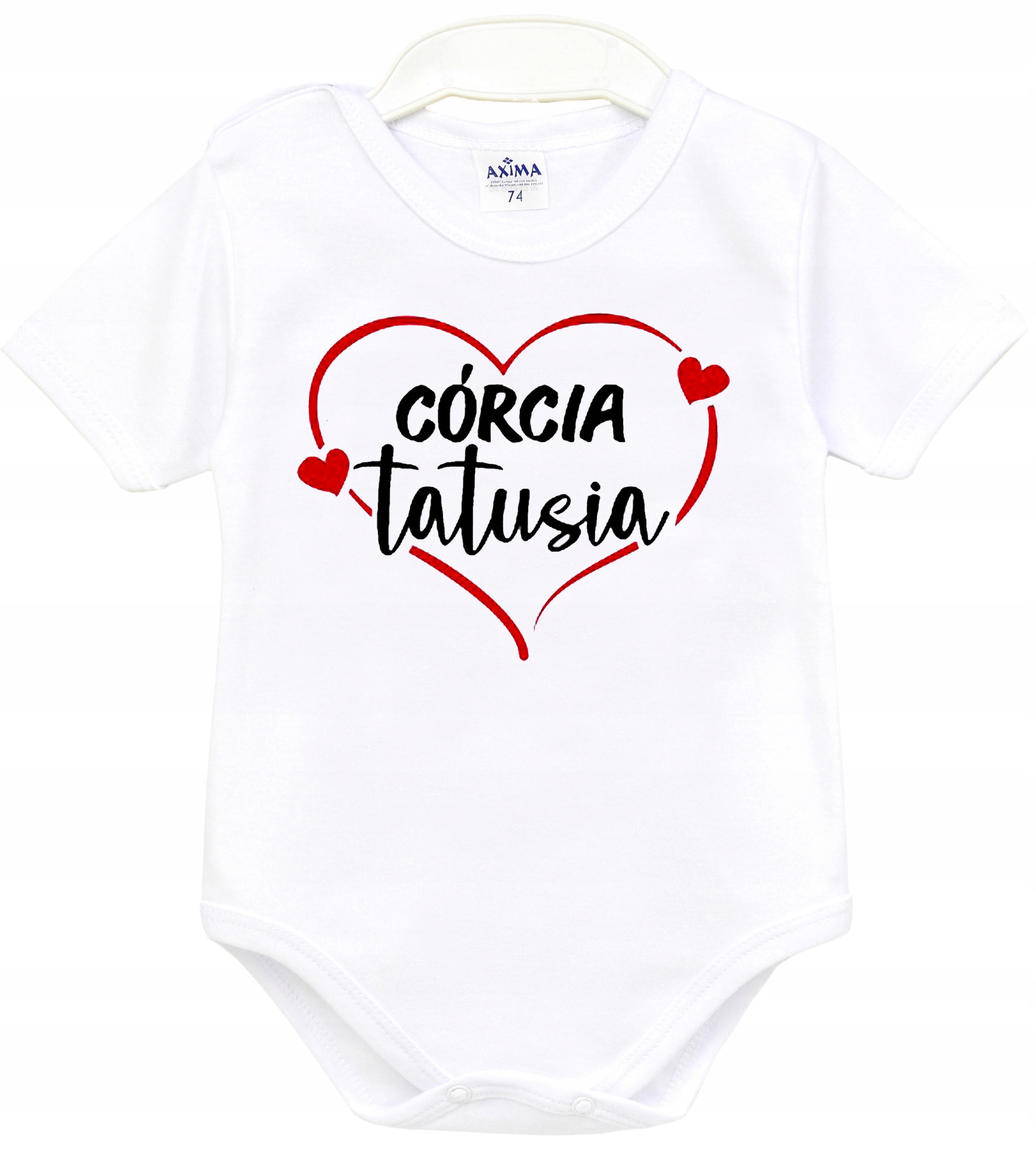 

Body krótki rękaw napisy Córcia tatusia r. 68