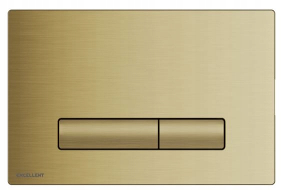 Aurro Fresh splachovací tlačítko Excellent Shiro Premium zlatá kartáčovaná barva