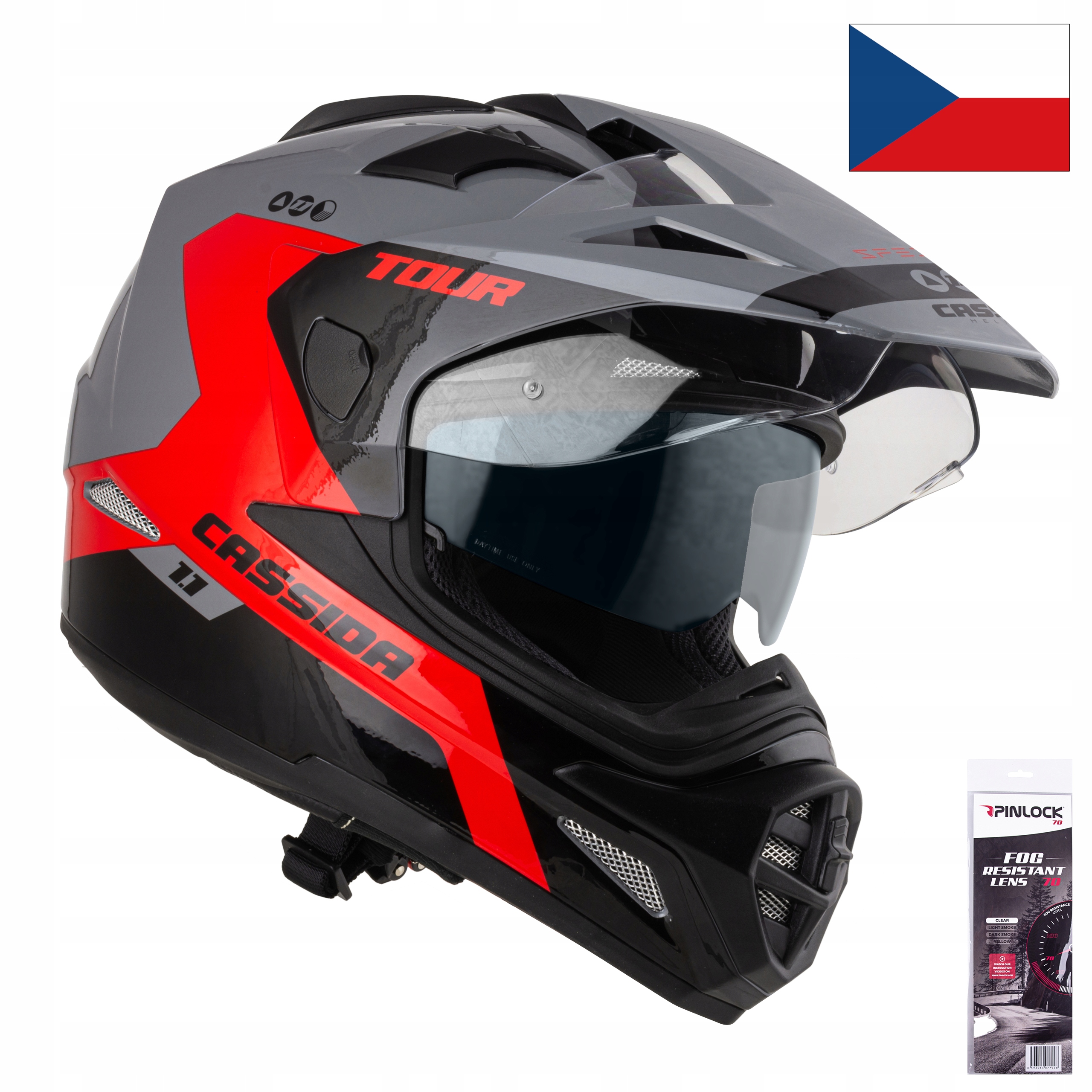 

Cassida Kask Motocyklowy Spectre Flured Pinlock XL