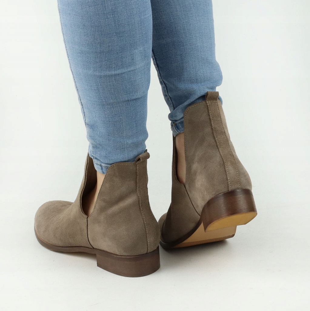 Botki Tuomo 1753 Almond zamsz 40 Rozmiar 40