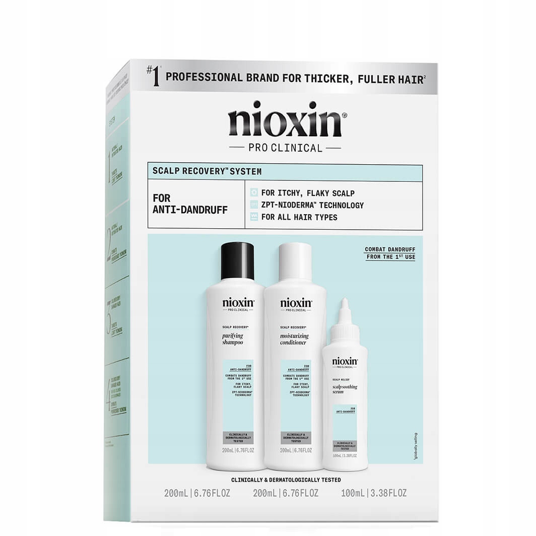 Nioxin Scalp Recovery sada proti lupům pro vypadávající vlasy