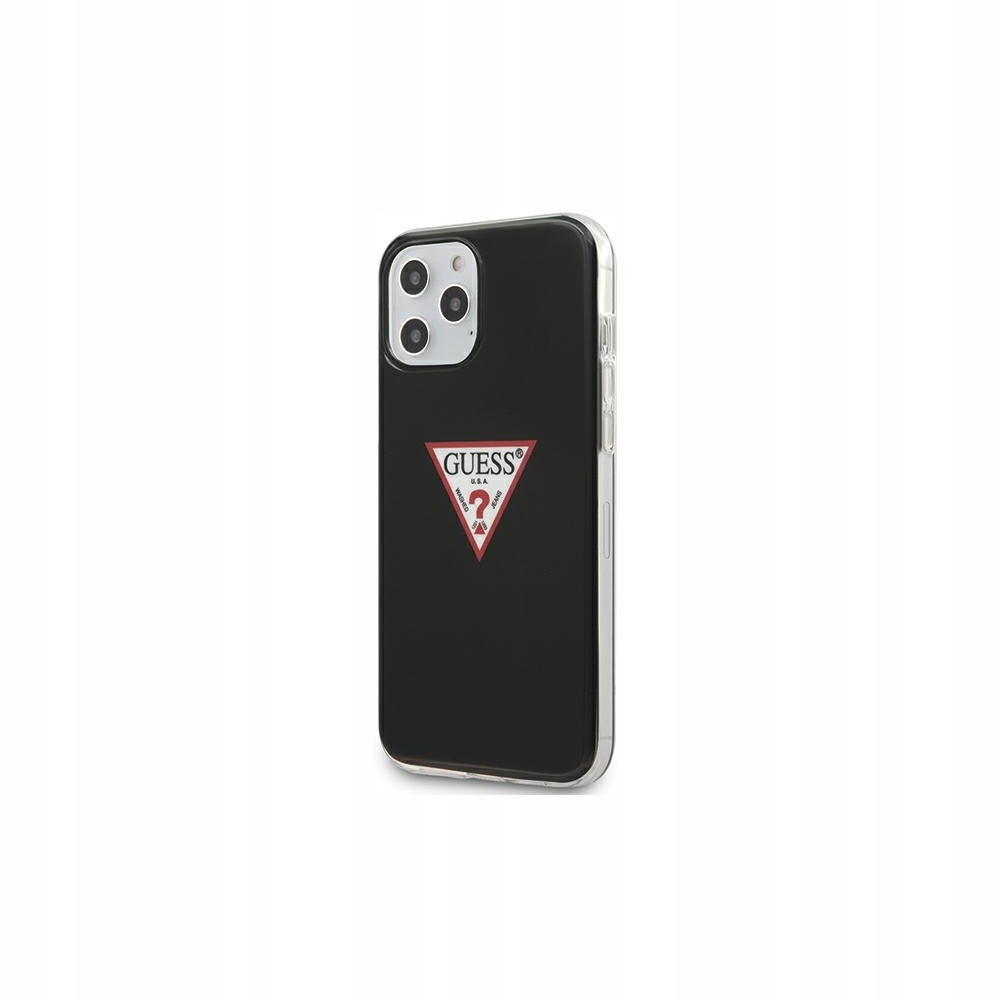Etui Guess Triangle Collection na iPhone 12 mini czarne Guess