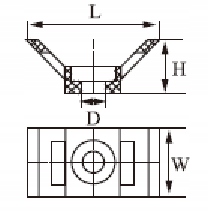 MOCOWANIE UCHWYT OPASKI KABLOWEJ CTH-2D CZARNY Szerokość 15 mm