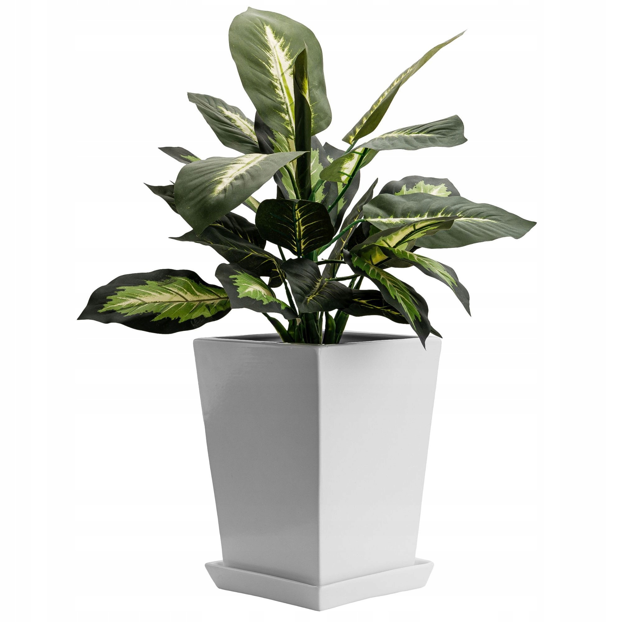Kvetináč Podstavec 28x33 cm Biely Obal Na Kvetináč Keramika
