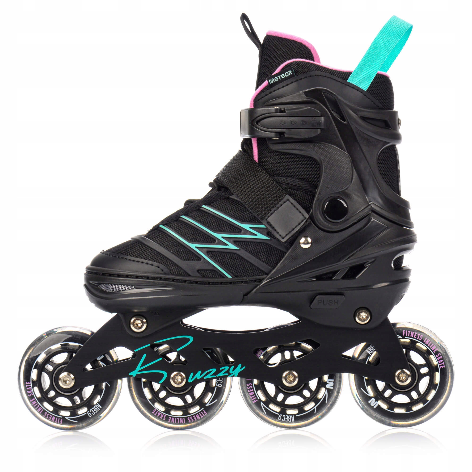 Nastavitelné Rekreační Stájové Kolečkové Brusle Meteor Buzzy M 34-38 do 100 kg ABEC9