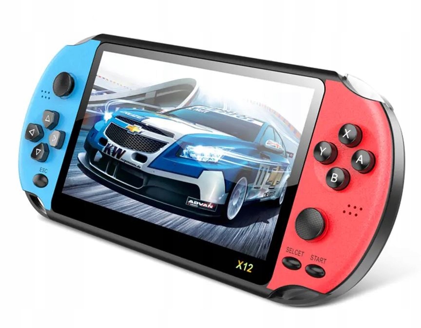 KONSOLA PRZENOŚNA DO GIER X12 RETRO DUŻO GIER 5.1" Model iLogic x12 PRZENOŚNA KONSOLA DO GIER RETRO 5000+