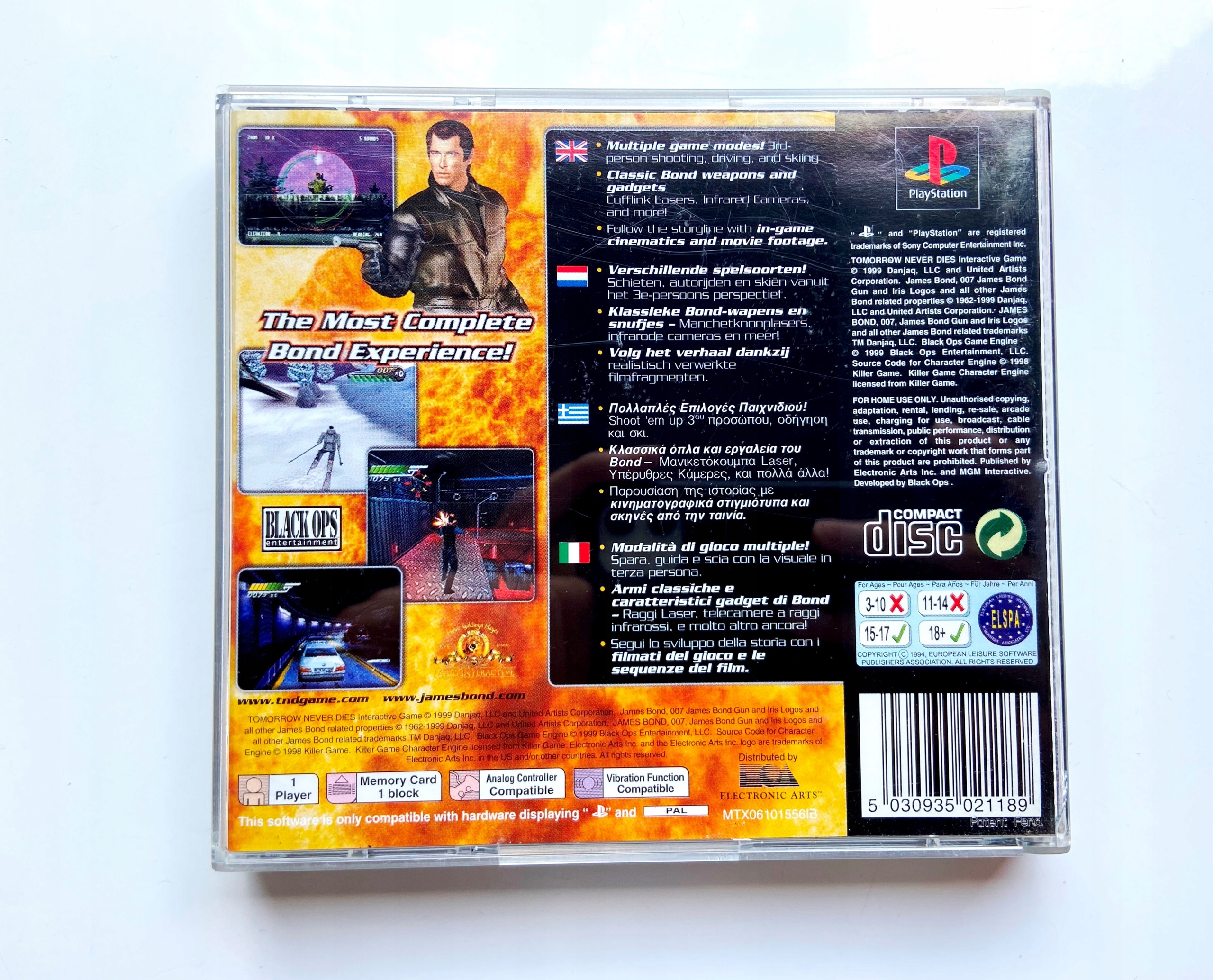 007 TOMMOROW NEVER DIES PSX PSONE PLAYSTATION 3xA Platforma Sony PlayStation (PSX)