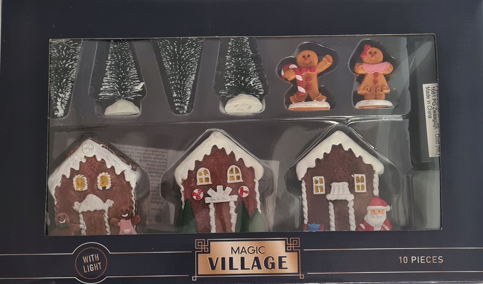 WIOSKA SCENKA ŚWIĄTECZNA MAGIC VILLAGE LED 10 ELEMENTÓW ULICA PIERNIKOWA Kod producenta 15211