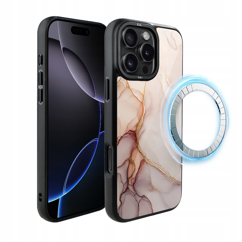 Pouzdro pro iPhone 16 Pro Max Ibizu DropGuard Matt s MagSafe, růžový alabastr