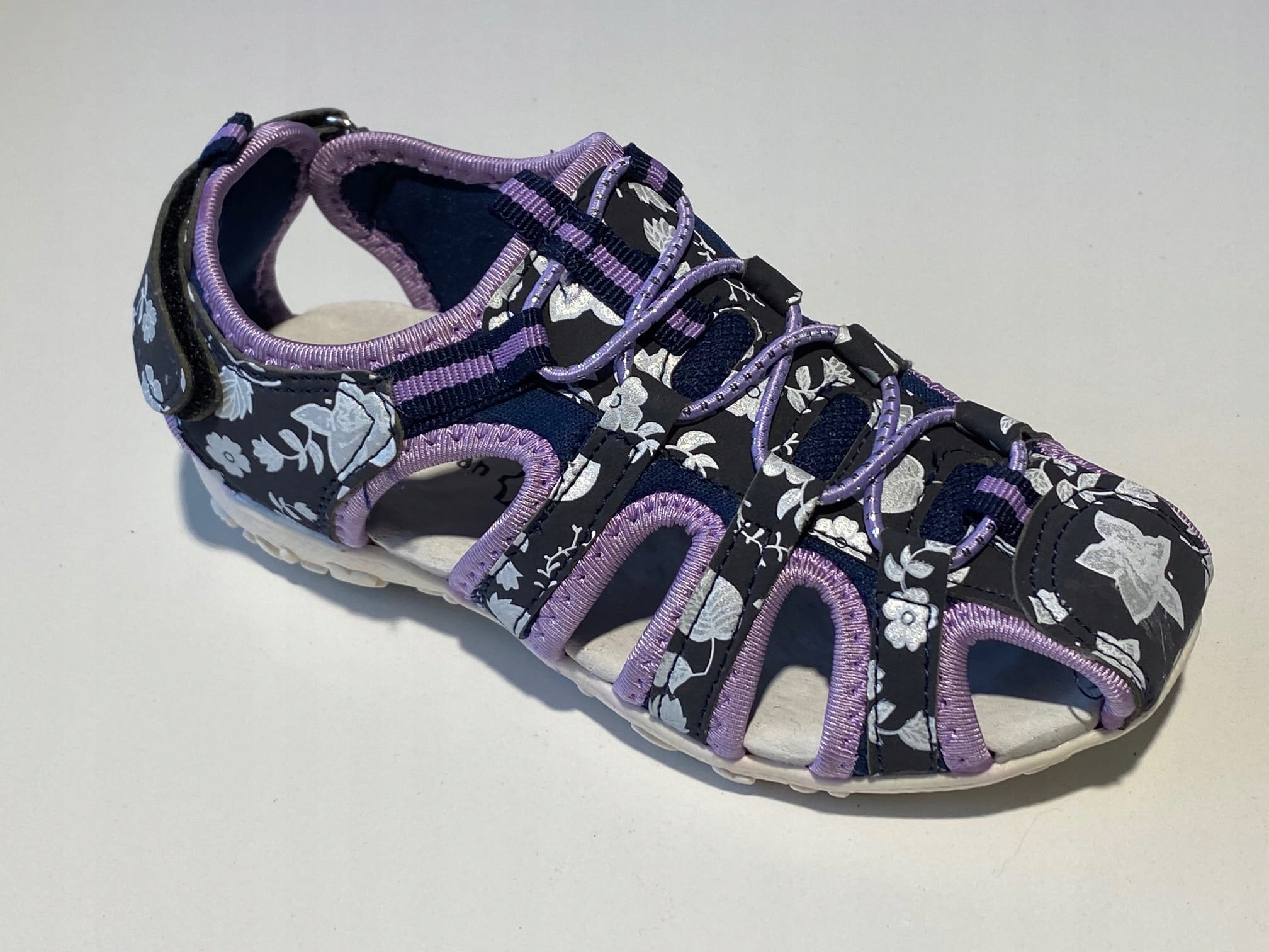 SANDAŁY DZIECIĘCE DLA DZIEWCZYNKI FIOLET GRANATr28