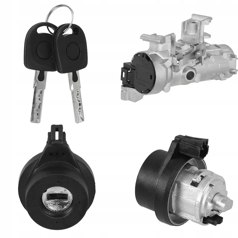 Vložka zámku dveří Přední Levá a Klíče 2 ks pro Vw Golf Passat